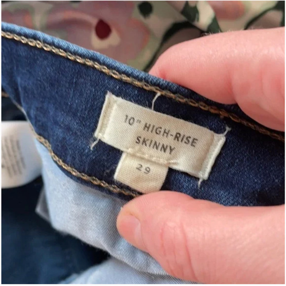 Madewell 10" High-Rise Skinny Jeans in Hayes Wash Size:29 - Picture 5 of 5